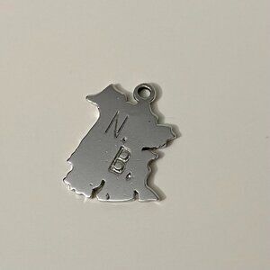 Vintage Sterling New Brunswick Canada Souvenir Charm No Loop